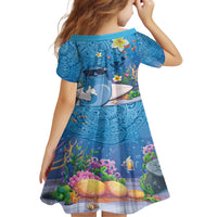 Aloha Hawaiian Monk Seal Family Matching Off The Shoulder Long Sleeve Dress and Hawaiian Shirt Polynesian Tattoo The Ocean and Undersea Vibe LT03 - Polynesian Pride