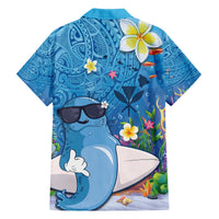Aloha Hawaiian Monk Seal Family Matching Off The Shoulder Long Sleeve Dress and Hawaiian Shirt Polynesian Tattoo The Ocean and Undersea Vibe LT03 - Polynesian Pride