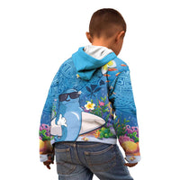 Aloha Hawaiian Monk Seal Kid Hoodie Polynesian Tattoo The Ocean and Undersea Vibe
