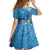 Aloha Hawaiian Monk Seal Kid Short Sleeve Dress Polynesian Tattoo The Ocean and Undersea Vibe