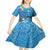 Aloha Hawaiian Monk Seal Kid Short Sleeve Dress Polynesian Tattoo The Ocean and Undersea Vibe