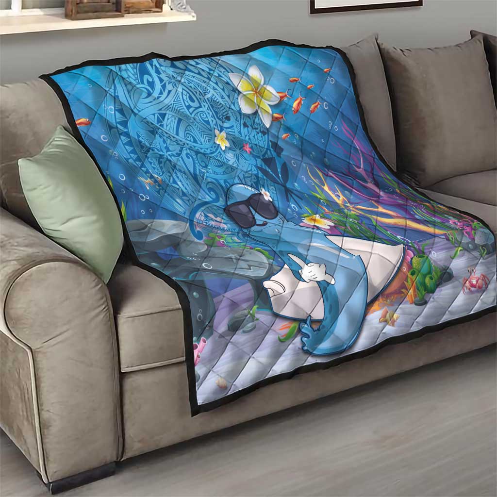 Aloha Hawaiian Monk Seal Quilt Polynesian Tattoo The Ocean and Undersea Vibe