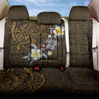 Hawaiian Turtle and Plumeria Back Car Seat Cover Polynesian Tattoo and Tribal Elements Pattern Orange Color LT03 One Size Orange - Polynesian Pride