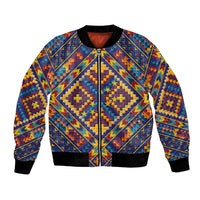 Kolose-Tuvalu Crochet Bomber Jacket with Polynesian and Pacific Tattoos - Polynesian Pride