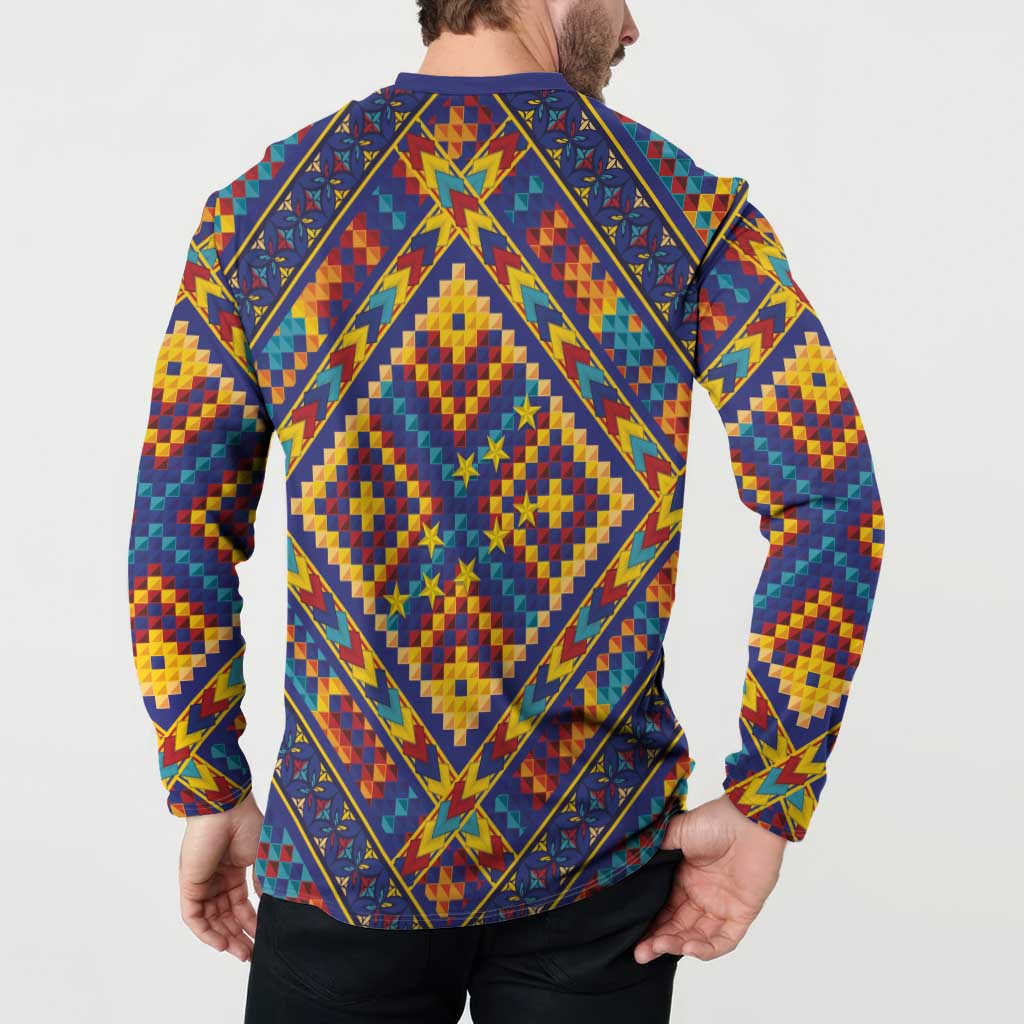 Kolose-Tuvalu Crochet Button Sweatshirt with Polynesian and Pacific Tattoos - Polynesian Pride