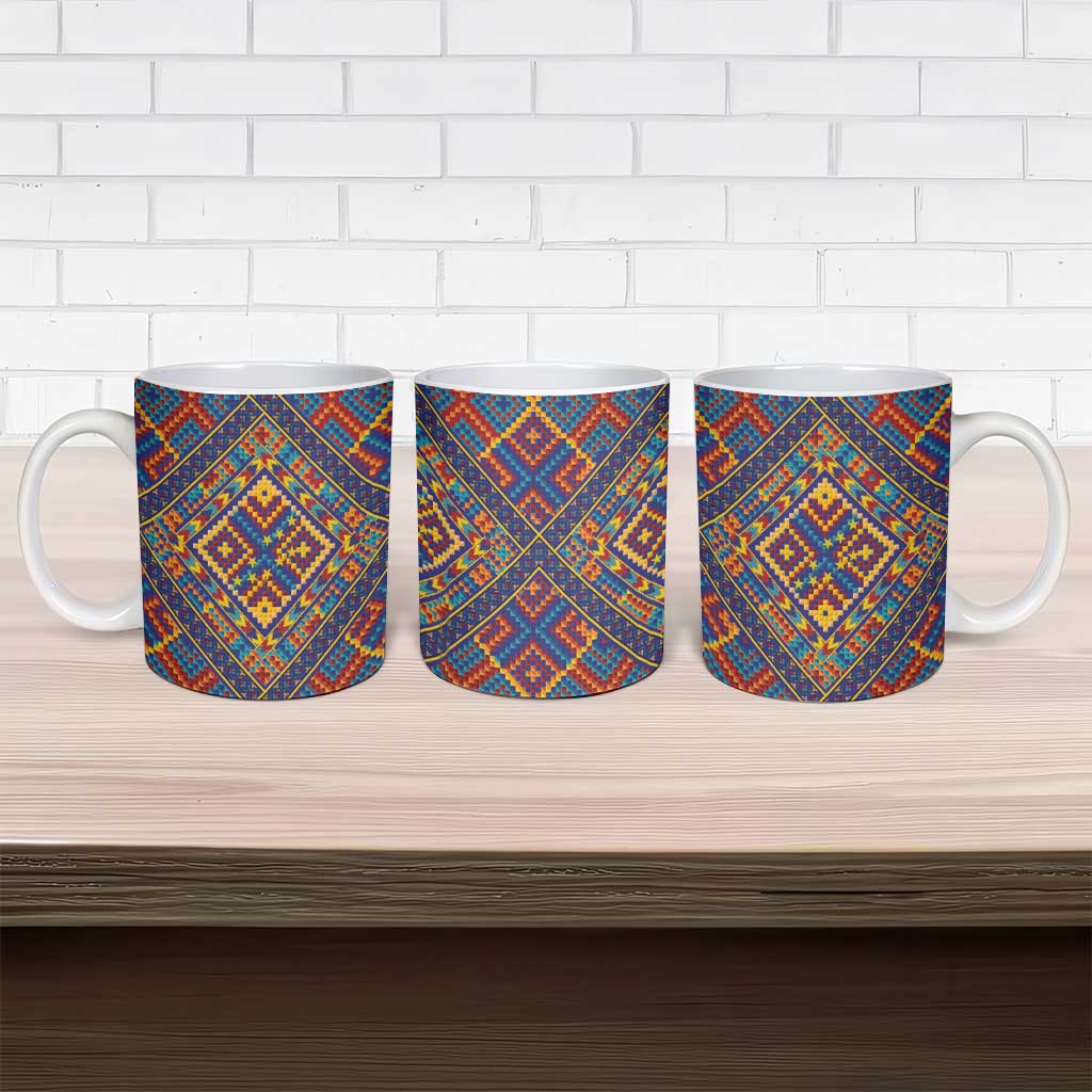 Kolose-Tuvalu Crochet Ceramic Mug with Polynesian and Pacific Tattoos LT03 - Polynesian Pride