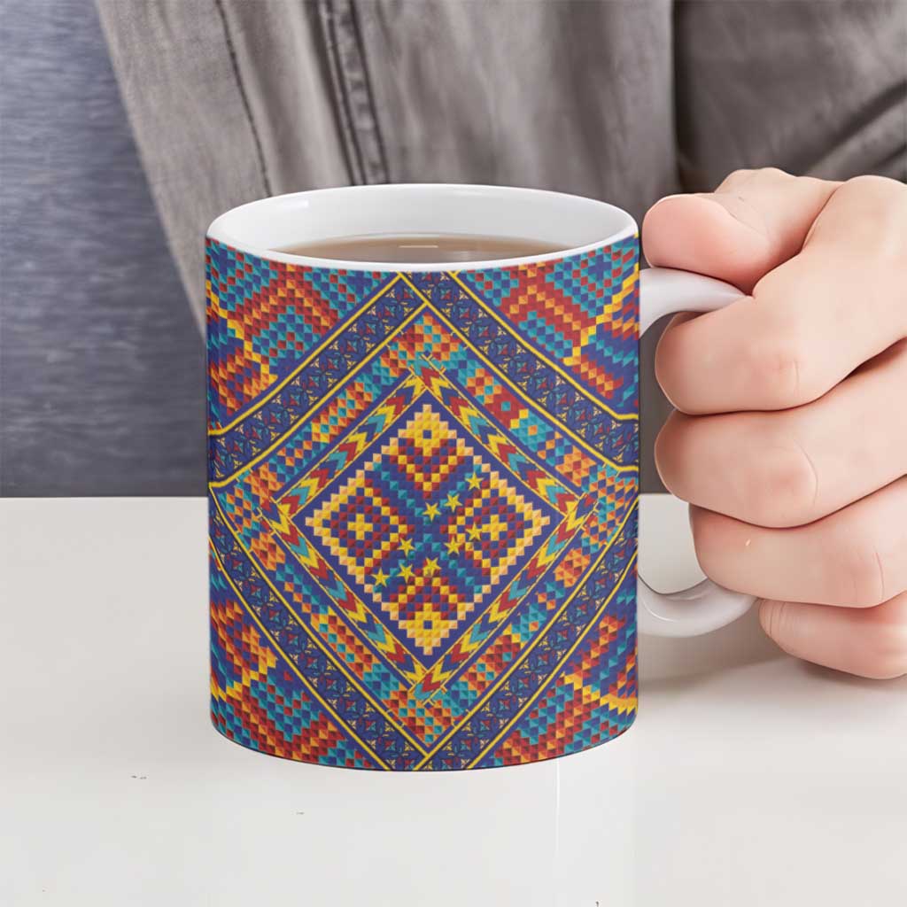 Kolose-Tuvalu Crochet Ceramic Mug with Polynesian and Pacific Tattoos LT03 - Polynesian Pride