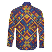 Kolose-Tuvalu Crochet Family Matching Long Sleeve Bodycon Dress and Hawaiian Shirt with Polynesian and Pacific Tattoos - Polynesian Pride