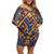 Kolose-Tuvalu Crochet Family Matching Off Shoulder Short Dress and Hawaiian Shirt with Polynesian and Pacific Tattoos - Polynesian Pride
