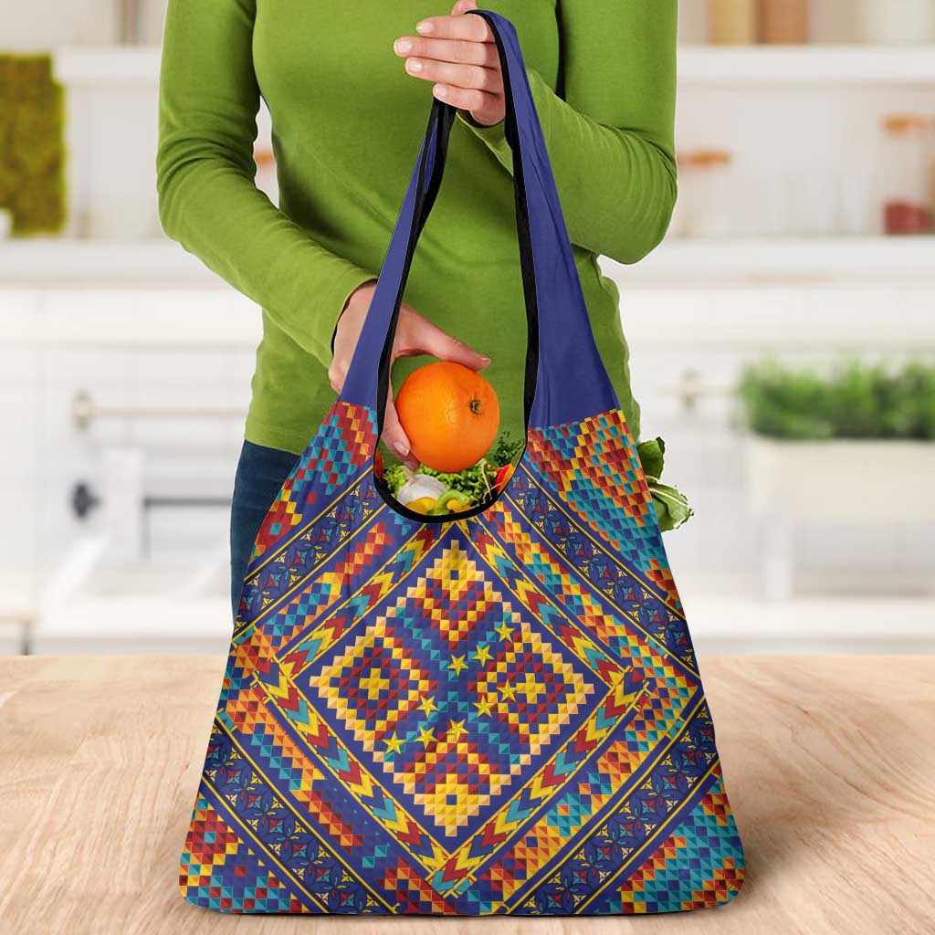 Kolose-Tuvalu Crochet Grocery Bag with Polynesian and Pacific Tattoos - Polynesian Pride