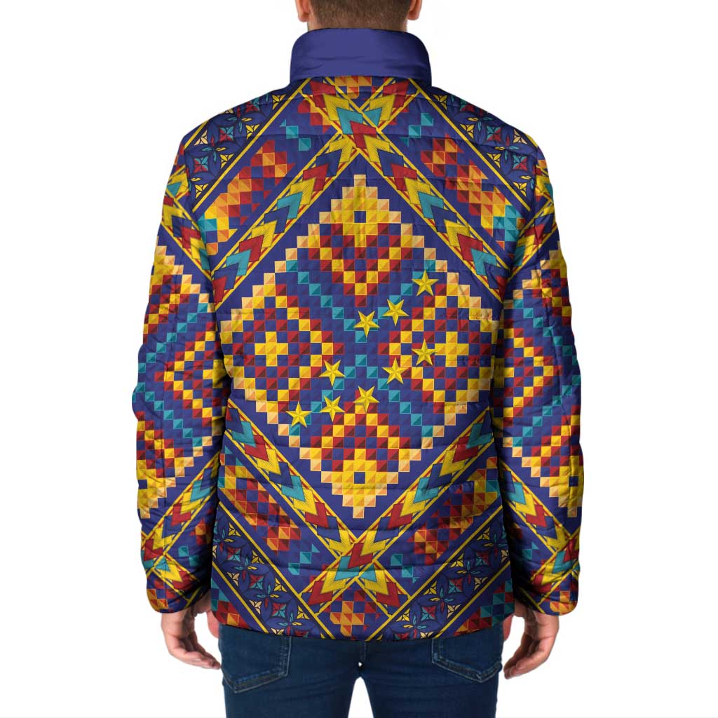 Kolose-Tuvalu Crochet Padded Jacket with Polynesian and Pacific Tattoos - Polynesian Pride