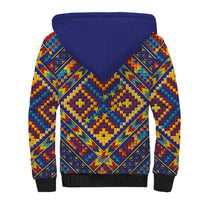 Kolose-Tuvalu Crochet Sherpa Hoodie with Polynesian and Pacific Tattoos - Polynesian Pride