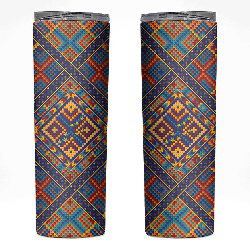 Kolose-Tuvalu Crochet Skinny Tumbler with Polynesian and Pacific Tattoos - Polynesian Pride