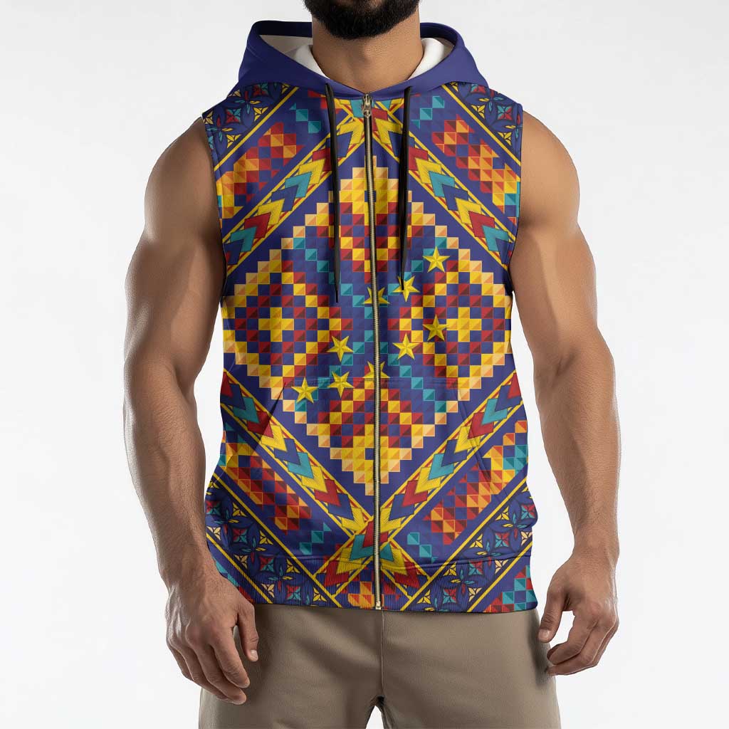 Kolose-Tuvalu Crochet Sleeveless Zip Hoodie with Polynesian and Pacific Tattoos - Polynesian Pride