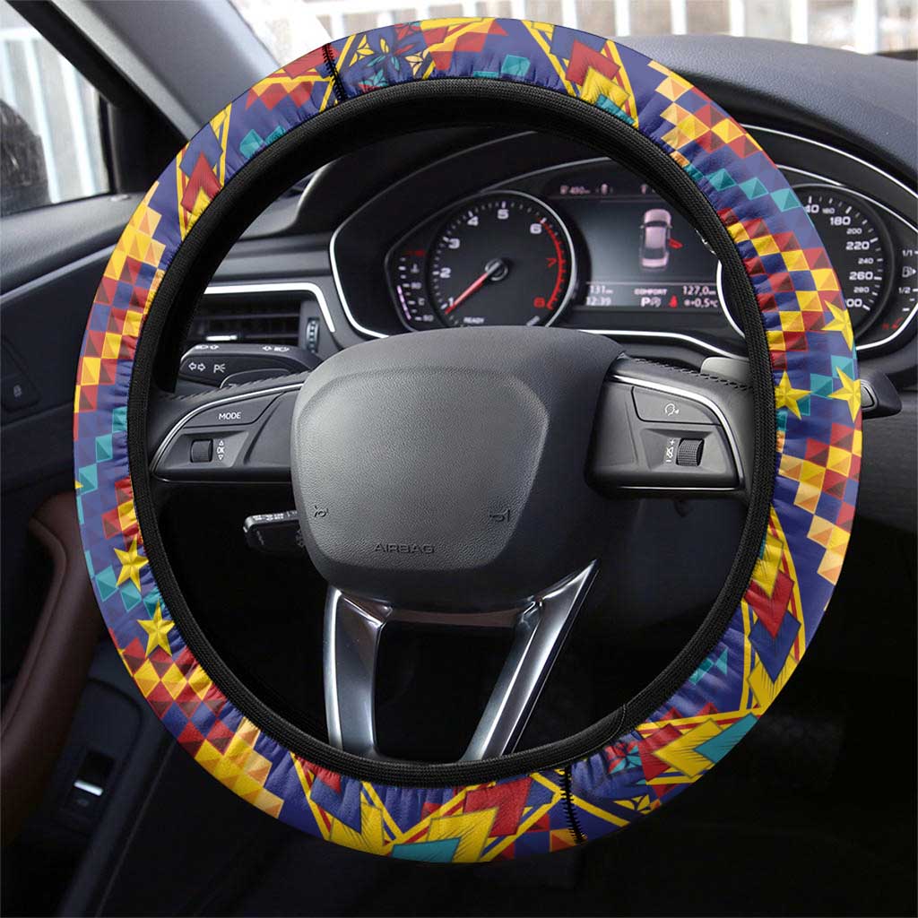Kolose-Tuvalu Crochet Steering Wheel Cover with Polynesian and Pacific Tattoos - Polynesian Pride