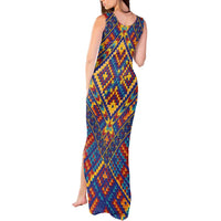 Kolose-Tuvalu Crochet Tank Maxi Dress with Polynesian and Pacific Tattoos - Polynesian Pride