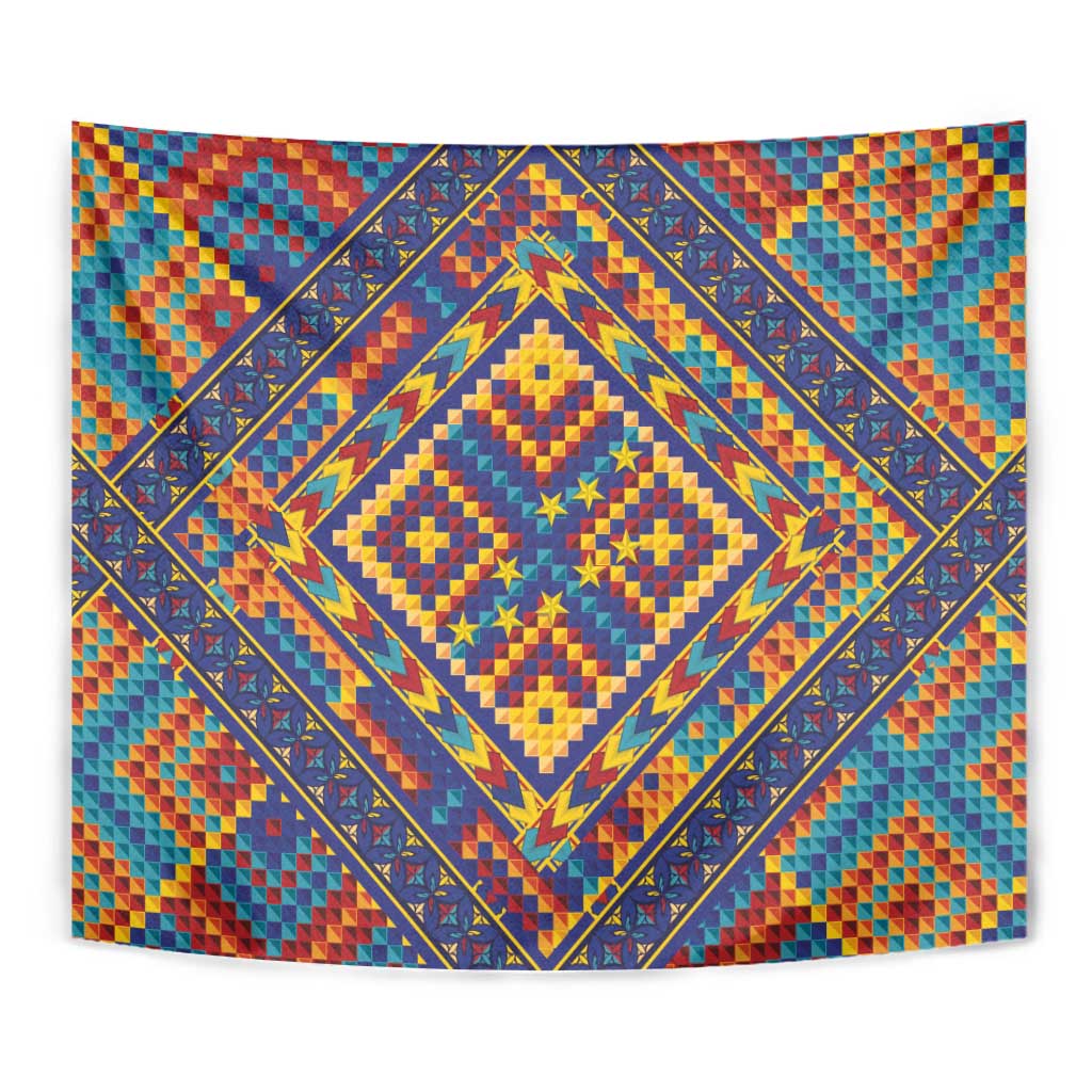 Kolose-Tuvalu Crochet Tapestry with Polynesian and Pacific Tattoos - Polynesian Pride