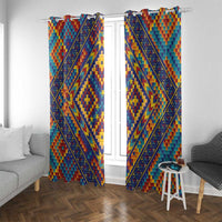 Kolose-Tuvalu Crochet Window Curtain with Polynesian and Pacific Tattoos - Polynesian Pride