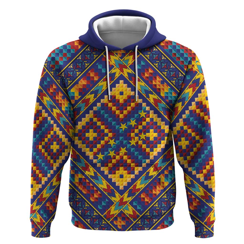 Kolose-Tuvalu Crochet Zip Hoodie with Polynesian and Pacific Tattoos - Polynesian Pride