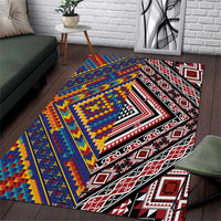 Tuvaluan and New Zealand Culture Area Rug The Art of Kolose and Taniko - Polynesian Pride