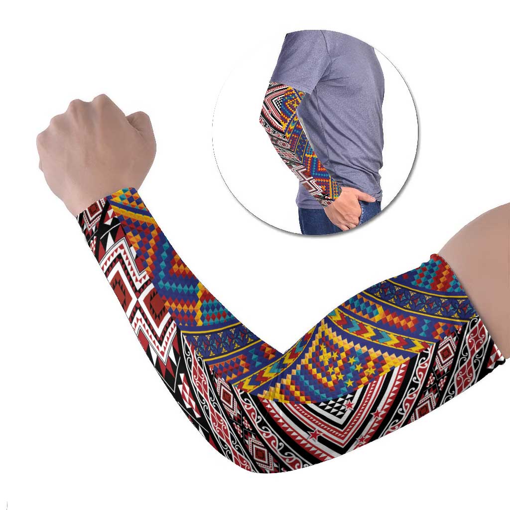 Tuvaluan and New Zealand Culture Arm Sleeves The Art of Kolose and Taniko - Polynesian Pride