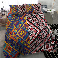 Tuvaluan and New Zealand Culture Bedding Set The Art of Kolose and Taniko - Polynesian Pride