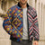 Tuvaluan and New Zealand Culture Bomber Puffer Jacket The Art of Kolose and Taniko - Polynesian Pride