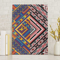 Tuvaluan and New Zealand Culture Canvas Wall Art The Art of Kolose and Taniko - Polynesian Pride