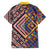 Tuvaluan and New Zealand Culture Family Matching Off The Shoulder Long Sleeve Dress and Hawaiian Shirt The Art of Kolose and Taniko - Polynesian Pride