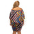 Tuvaluan and New Zealand Culture Family Matching Off Shoulder Short Dress and Hawaiian Shirt The Art of Kolose and Taniko - Polynesian Pride