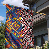 Tuvaluan and New Zealand Culture Garden Flag The Art of Kolose and Taniko - Polynesian Pride