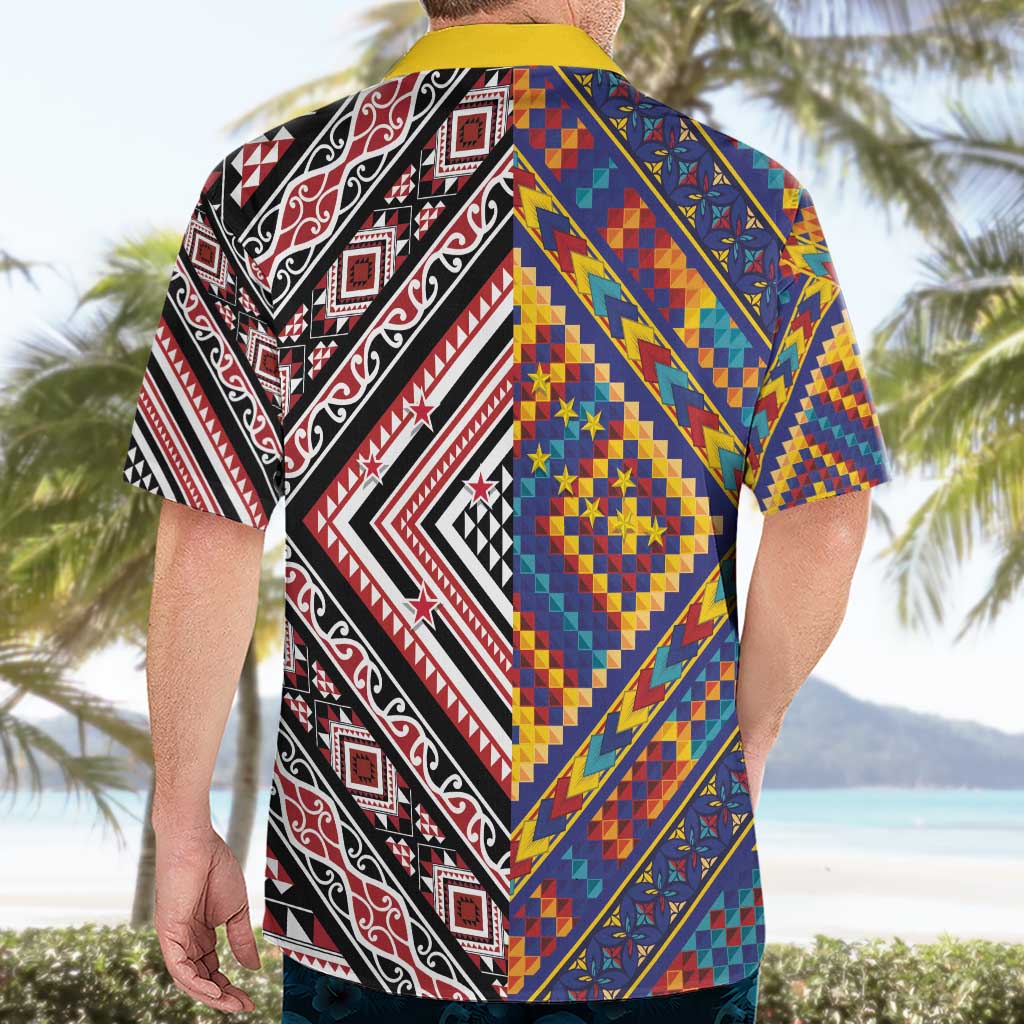 Tuvaluan and New Zealand Culture Hawaiian Shirt The Art of Kolose and Taniko - Polynesian Pride
