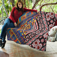 Tuvaluan and New Zealand Culture Quilt The Art of Kolose and Taniko - Polynesian Pride
