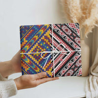 Tuvaluan and New Zealand Culture Wrapping Paper The Art of Kolose and Taniko - Polynesian Pride