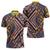 Tuvaluan and New Zealand Culture Zipper Polo Shirt The Art of Kolose and Taniko - Polynesian Pride