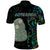 New Zealand Polo Shirt Silver Fern and Hei Tiki with Papua Shell Maori Tribal LT03 - Polynesian Pride