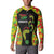 Personalised Vanuatu Running Button Sweatshirt Footprint and Hibiscus Polynesian Style