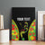 Personalised Vanuatu Running Canvas Wall Art Footprint and Hibiscus Polynesian Style