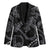 Hawaiian Kakau Art and Hisbiscus Tattoo Blazer Tribal Pattern-Silver Style - Polynesian Pride