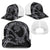 Hawaiian Kakau Art and Hisbiscus Tattoo Mesh Trucker Cap Tribal Pattern-Silver Style - Polynesian Pride