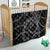 Hawaiian Kakau Art and Hisbiscus Tattoo Quilt Tribal Pattern-Silver Style - Polynesian Pride