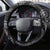 Hawaiian Kakau Art and Hisbiscus Tattoo Steering Wheel Cover Tribal Pattern-Silver Style - Polynesian Pride