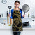 Hawaiian Kakau Art and Hisbiscus Tattoo Apron Tribal Pattern-Gold Style - Polynesian Pride