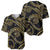 Hawaiian Kakau Art and Hisbiscus Tattoo Baseball Jersey Tribal Pattern-Gold Style - Polynesian Pride
