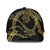 Hawaiian Kakau Art and Hisbiscus Tattoo Baseball Net Cap Tribal Pattern-Gold Style - Polynesian Pride