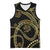 Hawaiian Kakau Art and Hisbiscus Tattoo Basketball Jersey Tribal Pattern-Gold Style - Polynesian Pride