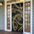 Hawaiian Kakau Art and Hisbiscus Tattoo Door Cover Tribal Pattern-Gold Style - Polynesian Pride