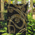Hawaiian Kakau Art and Hisbiscus Tattoo Garden Flag Tribal Pattern-Gold Style - Polynesian Pride