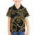 Hawaiian Kakau Art and Hisbiscus Tattoo Hawaiian Shirt Tribal Pattern-Gold Style - Polynesian Pride