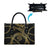 Hawaiian Kakau Art and Hisbiscus Tattoo Leather Bag Tribal Pattern-Gold Style - Polynesian Pride